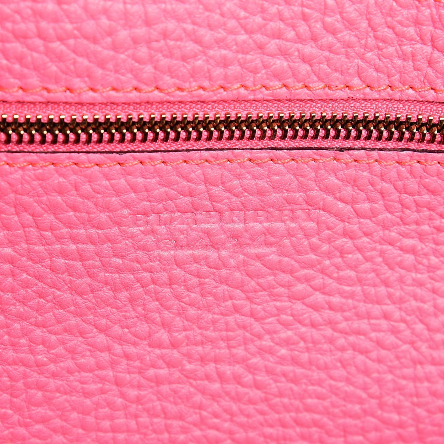 Grainy Calfskin Remington Tote Neon Pink