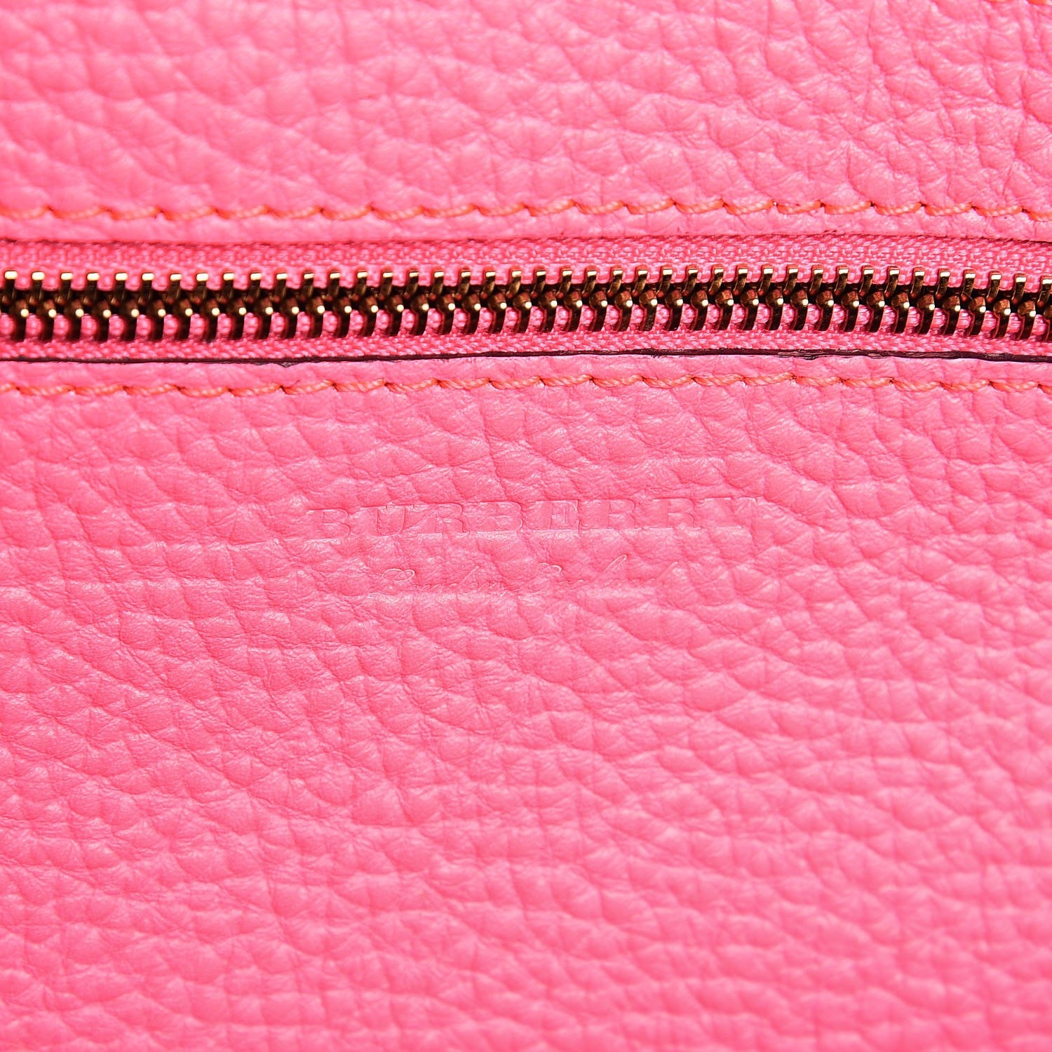 Burberry Grainy Calfskin Remington Tote Neon Pink 6 of 8