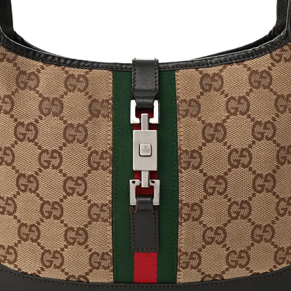 Gucci Monogram Web Small Jackie O Hobo Dark Brown 8 of 18