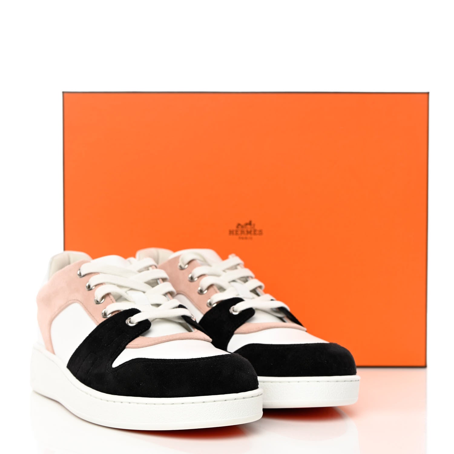 Hermes Suede Goatskin Calfskin Free Sneakers 38 Multicolor Rose Opaline 16 of 16