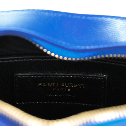 Saint Laurent Grain De Poudre Small Classic Monogram Camera Bag Blue Majorelle 6 of 7