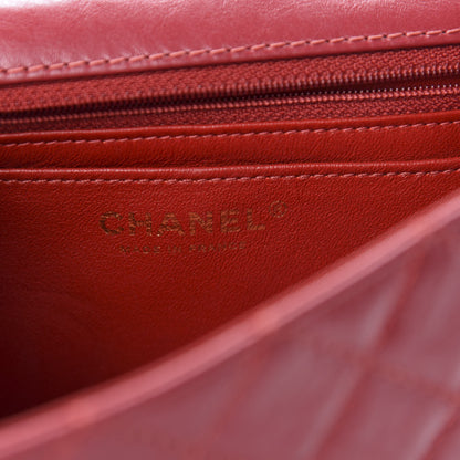 Chanel Aged Calfskin Quilted 2.55 Reissue Mini Flap Red 8 of 11