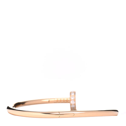 Cartier 18K Yellow Gold Diamond Juste Un Clou Bracelet 15 3 of 5