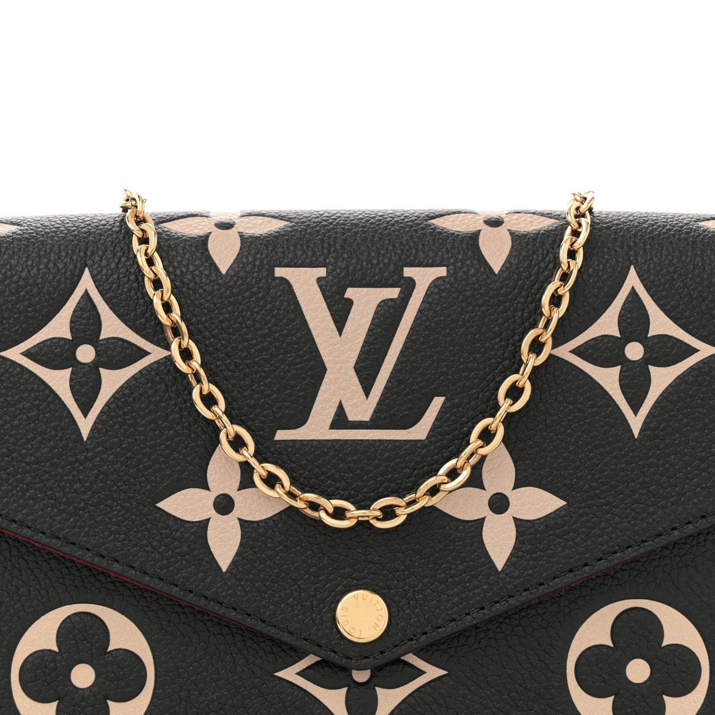 Empreinte Monogram Giant Felicie Pochette Black Beige