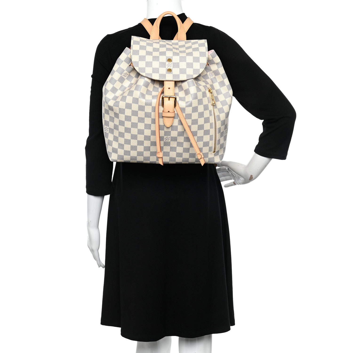 Louis Vuitton Damier Azur Sperone Backpack 2 of 9