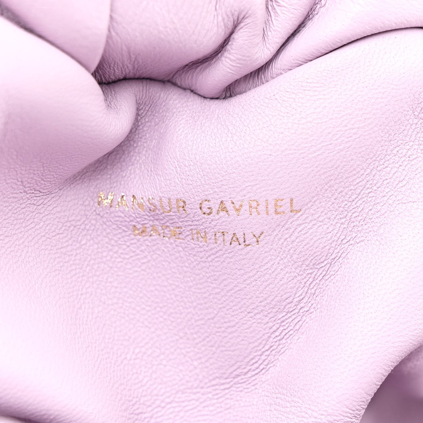 Lambskin Mini Cloud Clutch Lavender