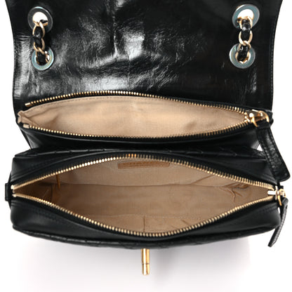 Chanel Glazed Calfskin Quilted Flap Bag Black 5 of 10