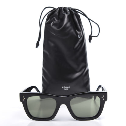 Celine Acetate Sunglasses CL 400091 Black 8 of 8