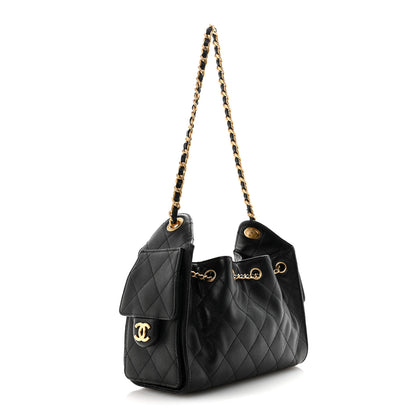 Chanel Caviar Quilted Mini Chanel 25 Handbag Black 3 of 11