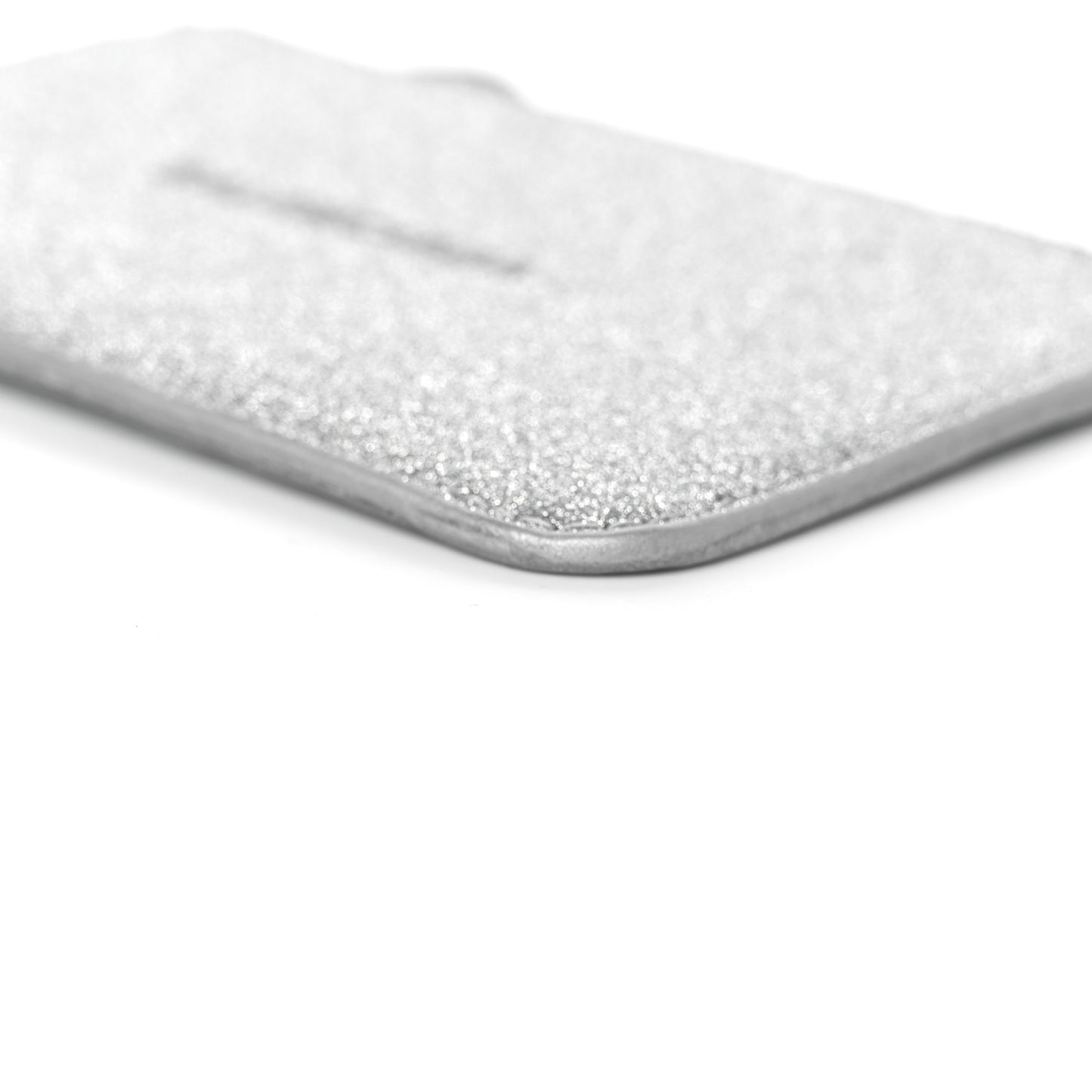 Sparkling Fabric Logo Large Cash Long Coin Card Holder Silver