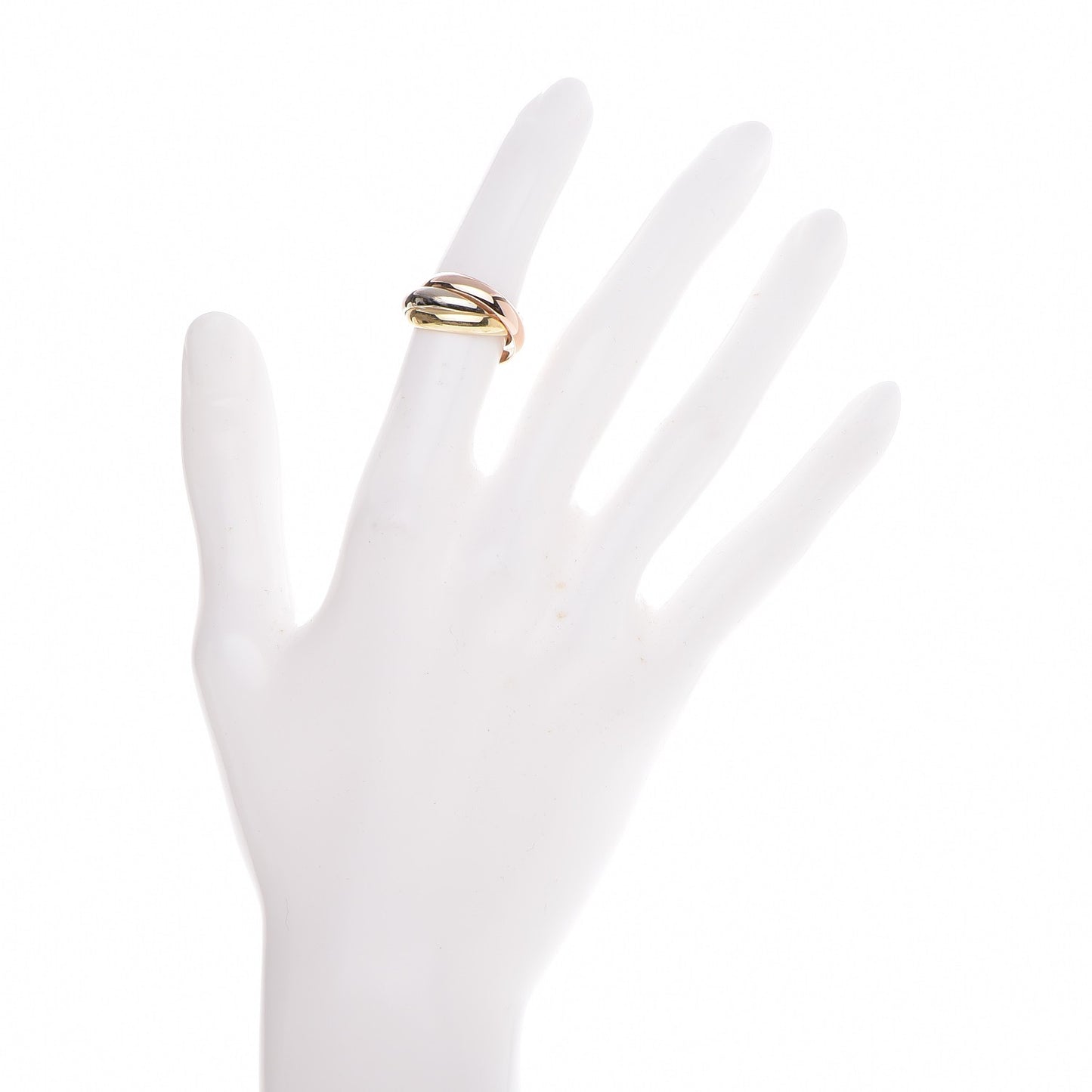 18K Pink Yellow White Gold Le Must De Trinity Ring 50 5.25