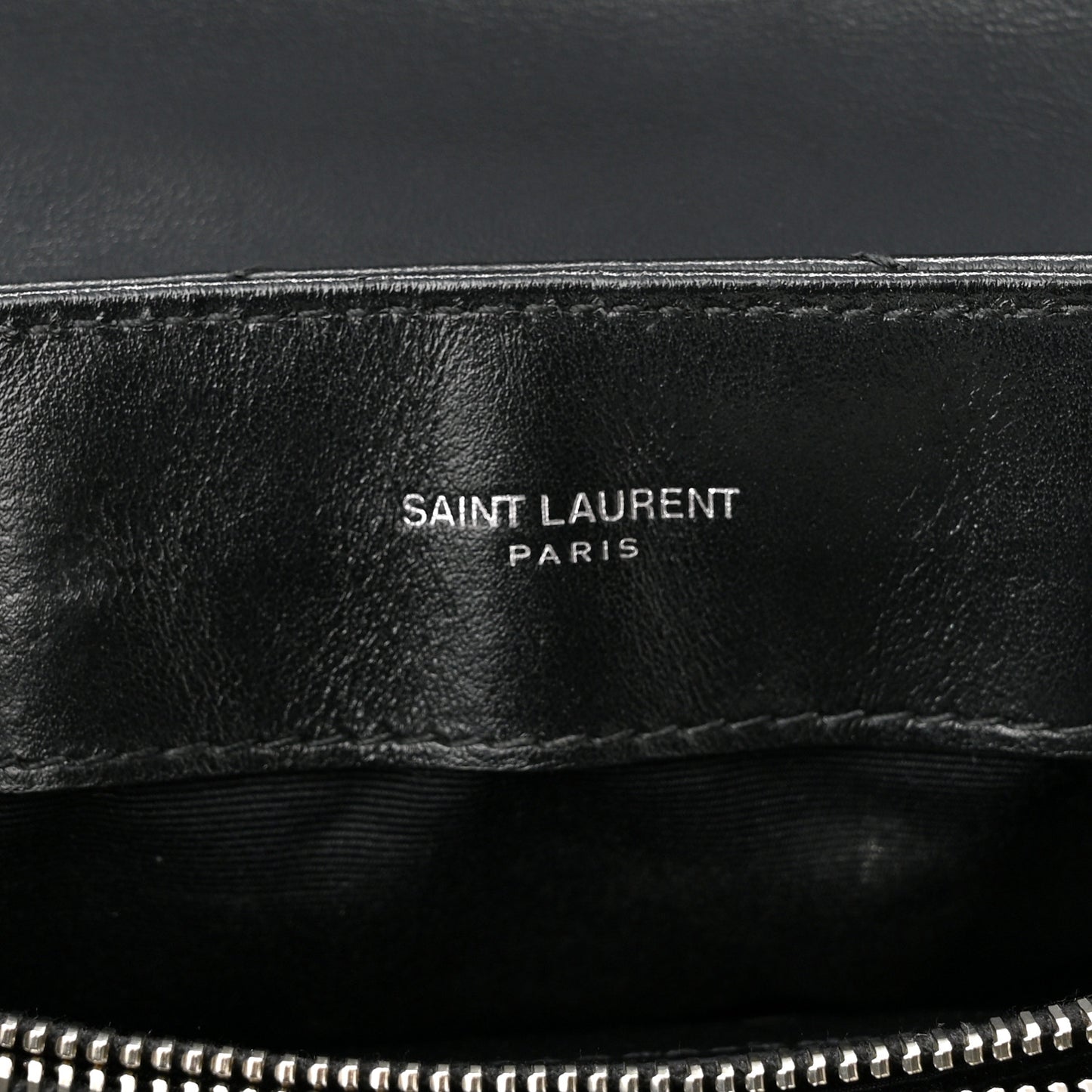 Calfskin Y Quilted Monogram Small Loulou Chain Satchel Black