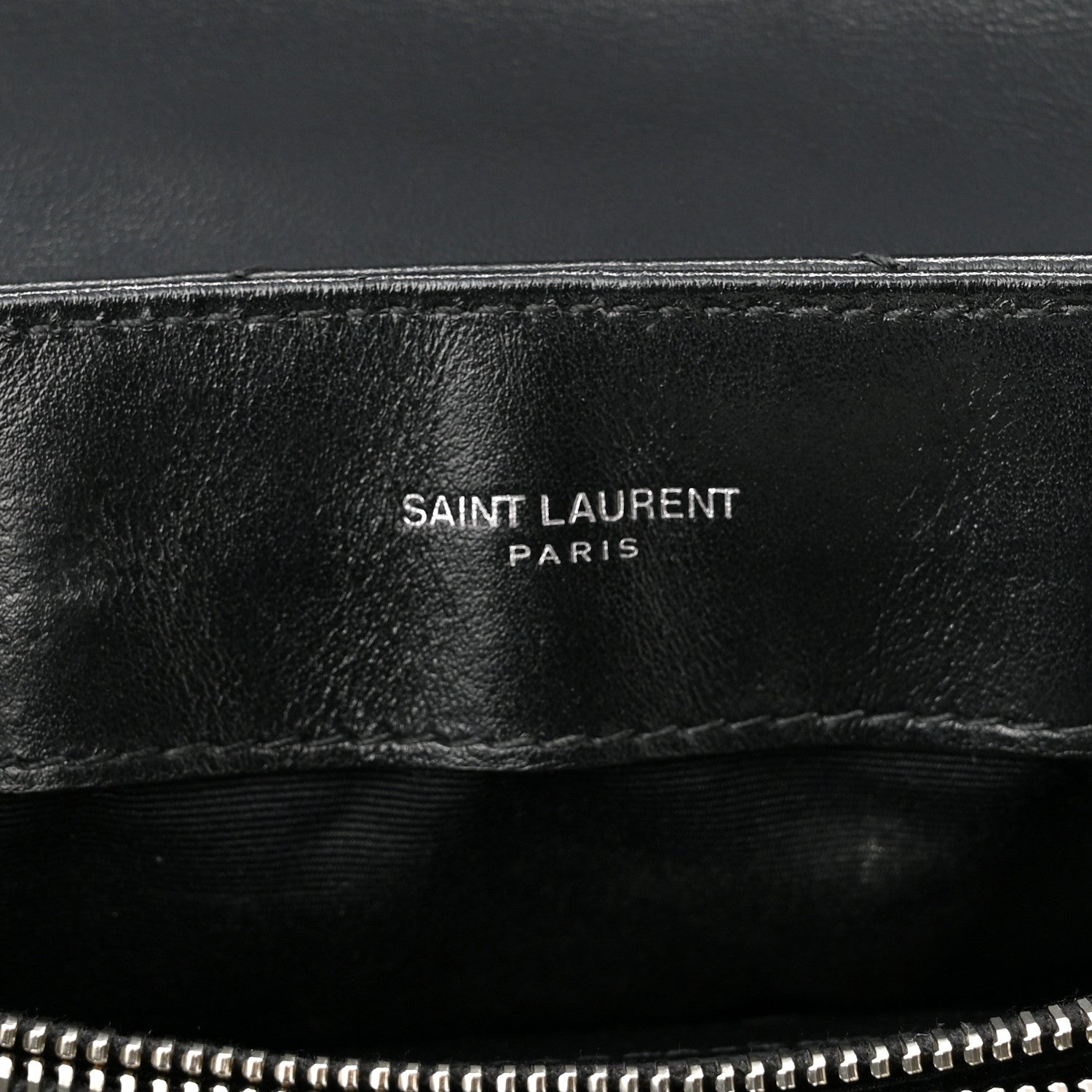 Saint Laurent Calfskin Y Quilted Monogram Small Loulou Chain Satchel Black 6 of 10
