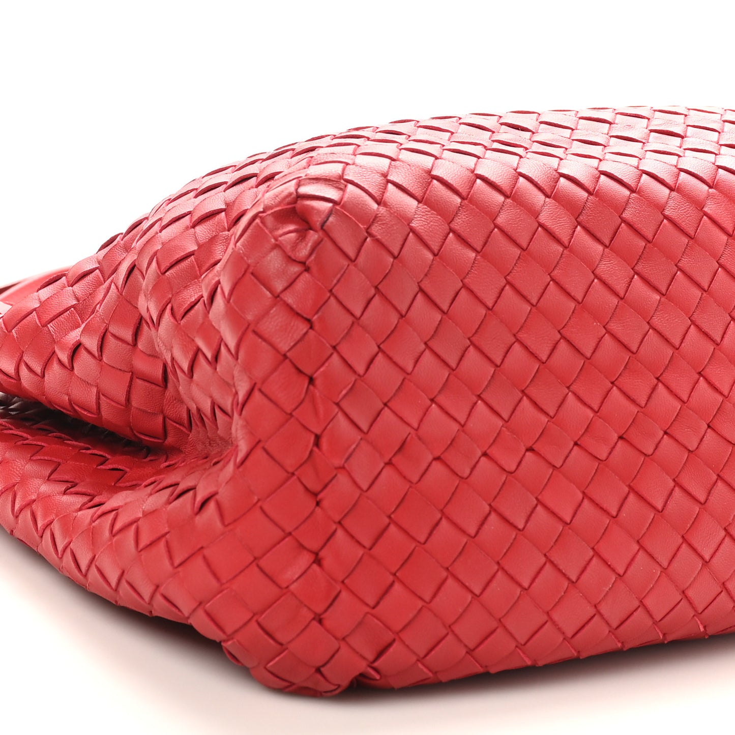 Nappa Intrecciato Medium Tote  Red