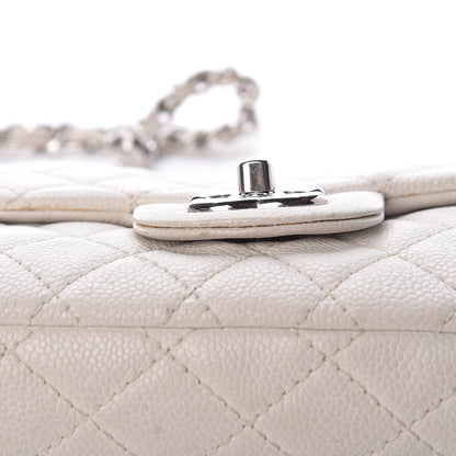 Chanel Soft Caviar Quilted East West Flap White 26 of 31