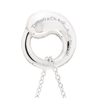 Tiffany Sterling Silver 12mm Elsa Peretti Eternal Circle Pendant Necklace 4 of 6