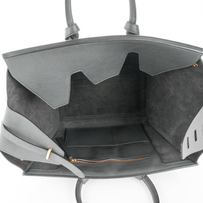 Celine Crisped Calfskin Small Tie Knot Tote Anthracite 6 of 8