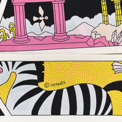 Hermes Silk Factory Suite Twilly Black Rose Jaune 4 of 4
