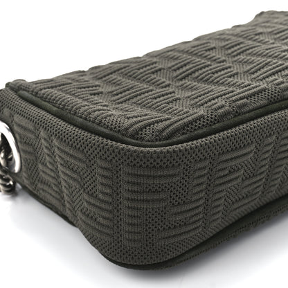 Fendi Technical Fabric FF Midi Chain Baguette Oliva 10 of 11