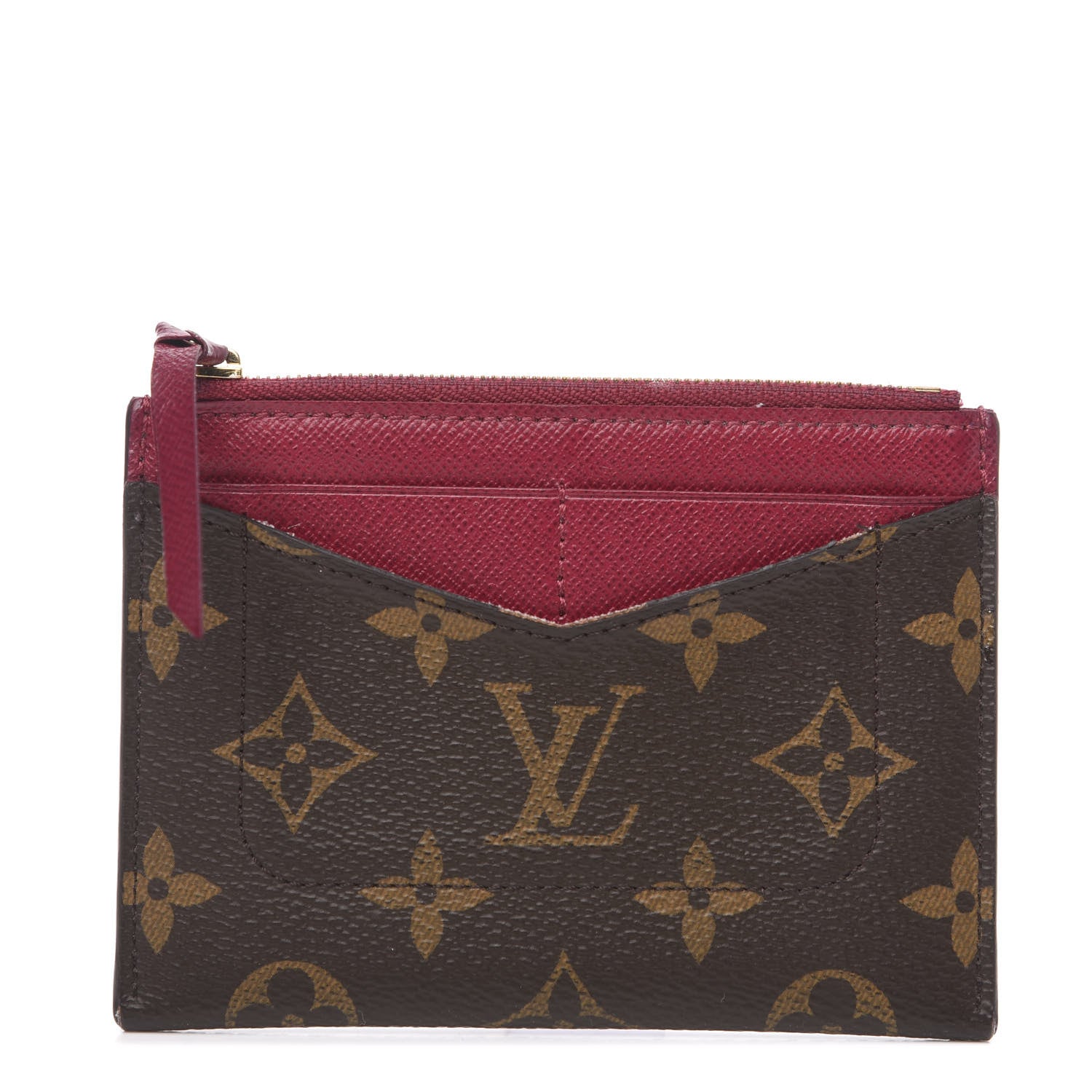 Louis Vuitton Monogram Zipped Card Holder Fuchsia 1 of 10