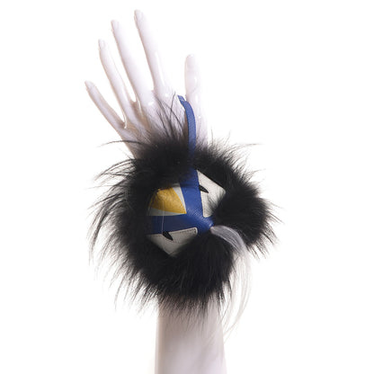 Fendi Fox Fur Vitello Monster Bag Bug Charm Ocean Multicolor 2 of 7