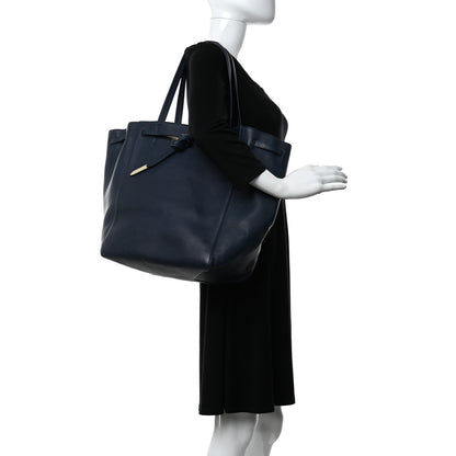 Celine Soft Grained Calfskin Medium Belt Cabas Phantom Deep Blue 2 of 10