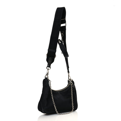 Prada Nylon Re-Edition 2005 Shoulder Bag Black 2 of 10