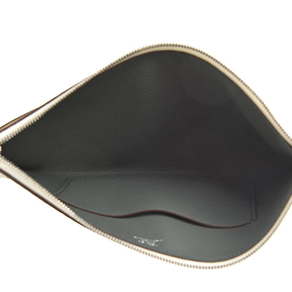 Hermes Togo Epsom Rooroo Pouch Craie Vert Amande Gris Pearl 5 of 7