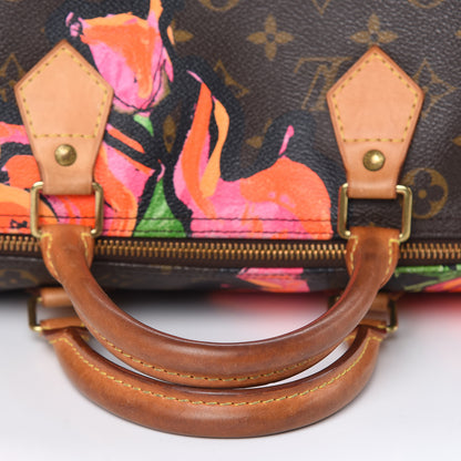 Louis Vuitton Monogram Roses Speedy 30 10 of 16