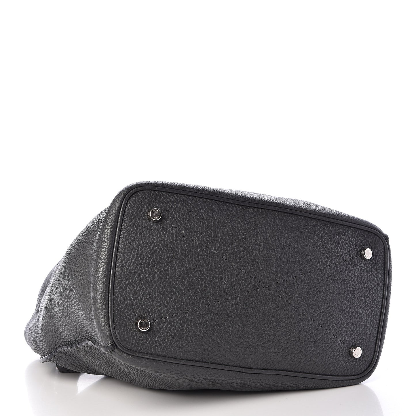 Cuoio Romano Selleria Large Anna Bucket Bag Asfalto