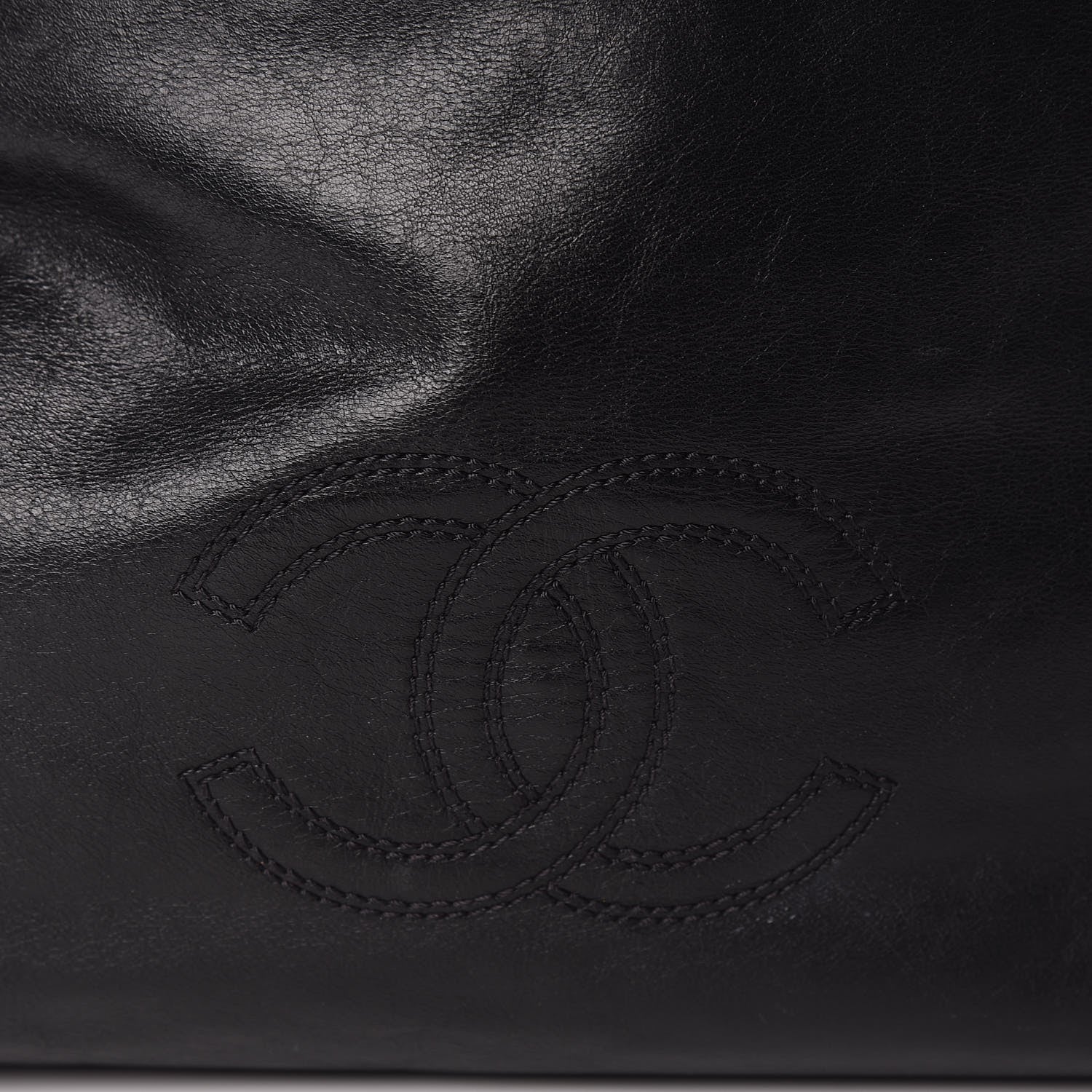 Chanel Lambskin CC Tote Black 13 of 17