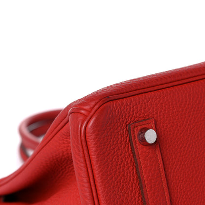 Hermes Togo Birkin 35 Rouge Casaque 6 of 38
