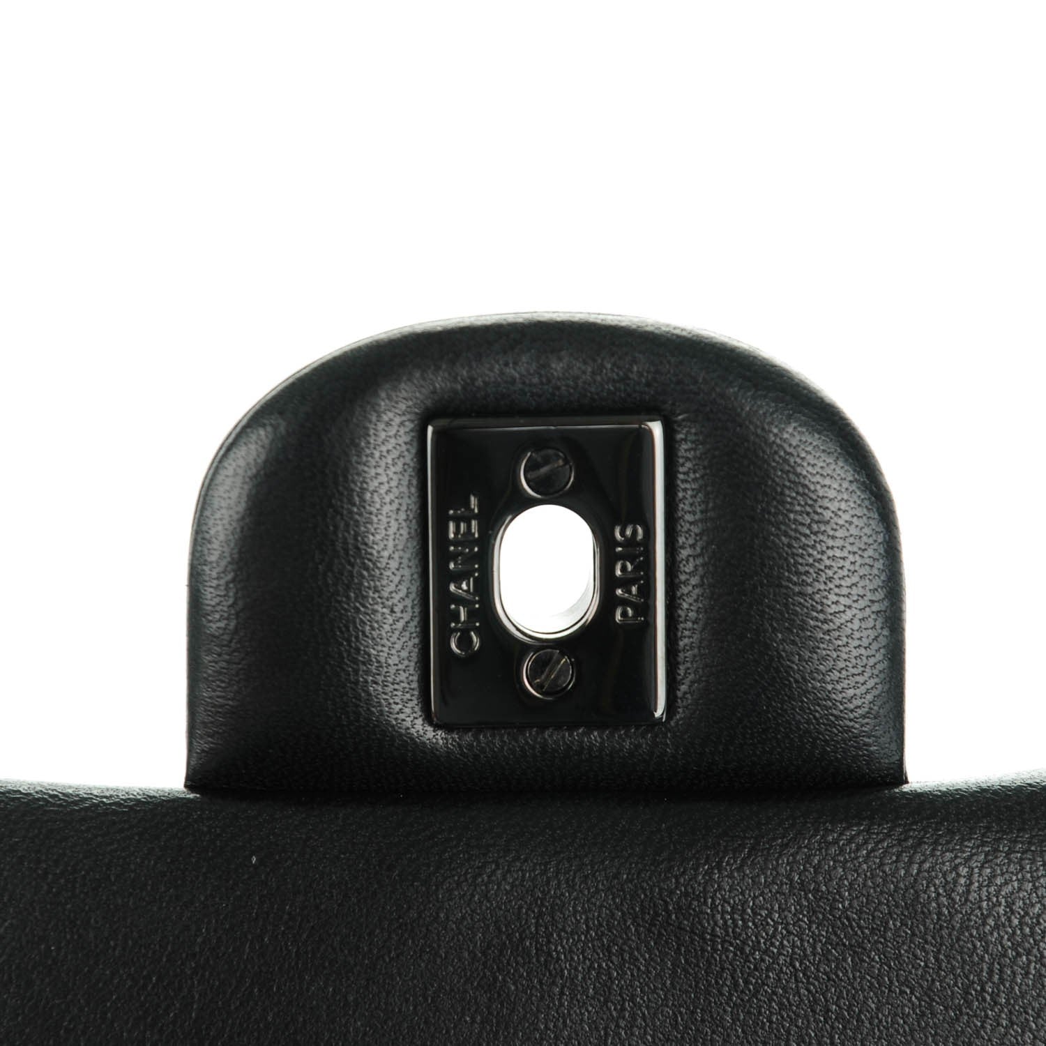 Chanel Lambskin Chevron Quilted Mini Rectangular Flap So Black 5 of 8