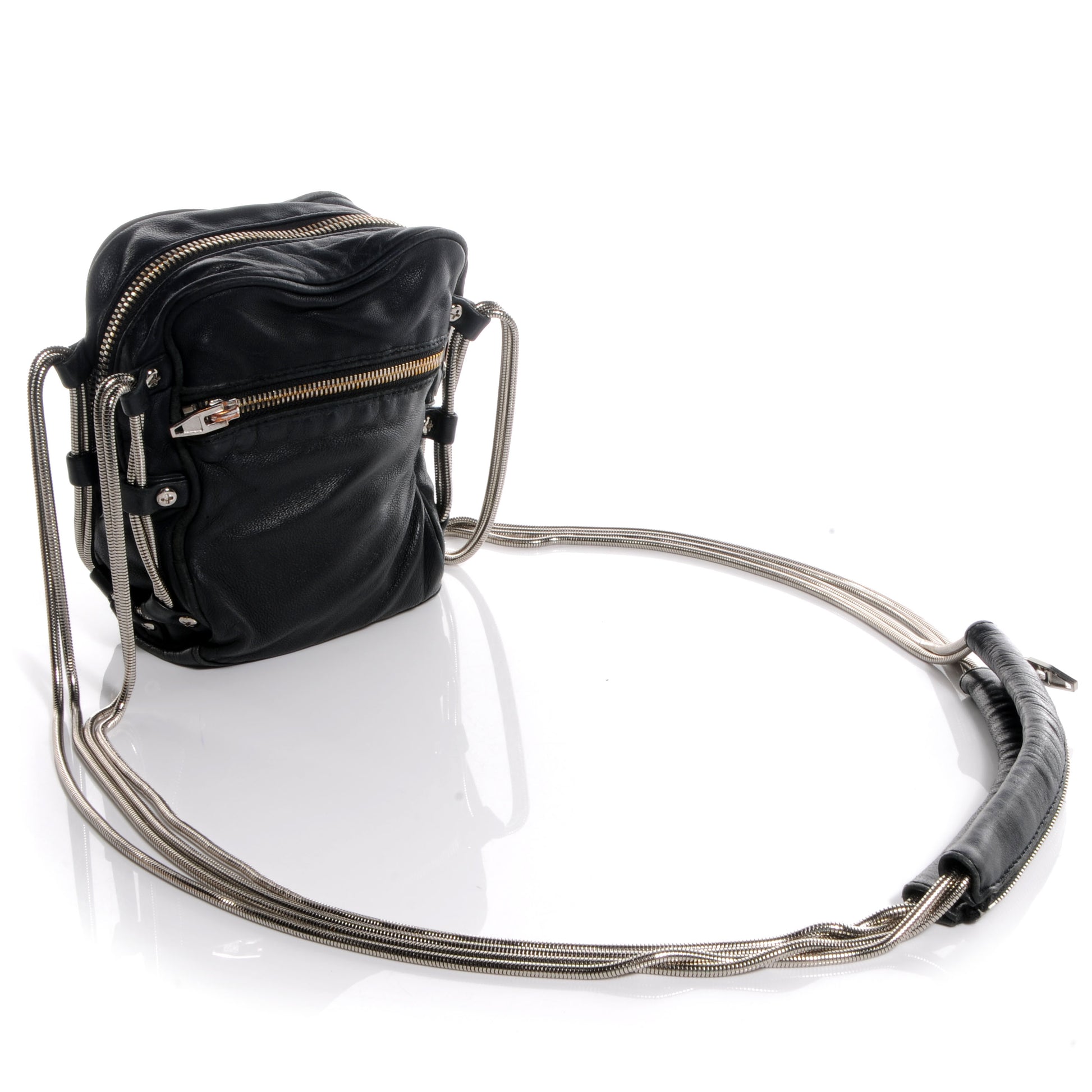 Alexander Wang Lambskin Mini Brenda Chain Camera Bag Black 3 of 7