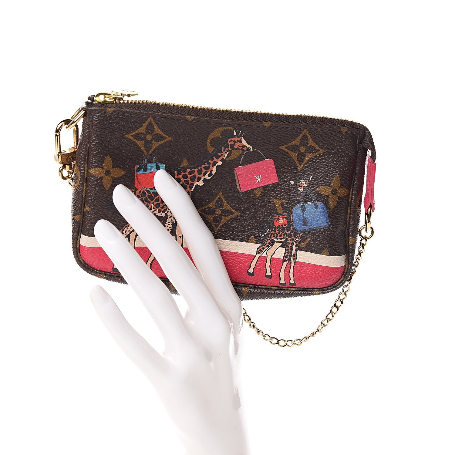 Louis Vuitton Monogram 2017 Christmas Animation Mini Pochette Accessories 2 of 8