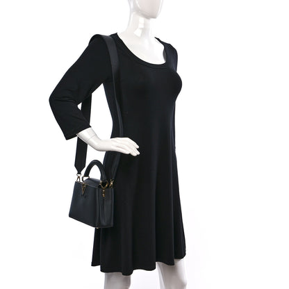 Louis Vuitton Taurillon Mini Capucines Black 2 of 9