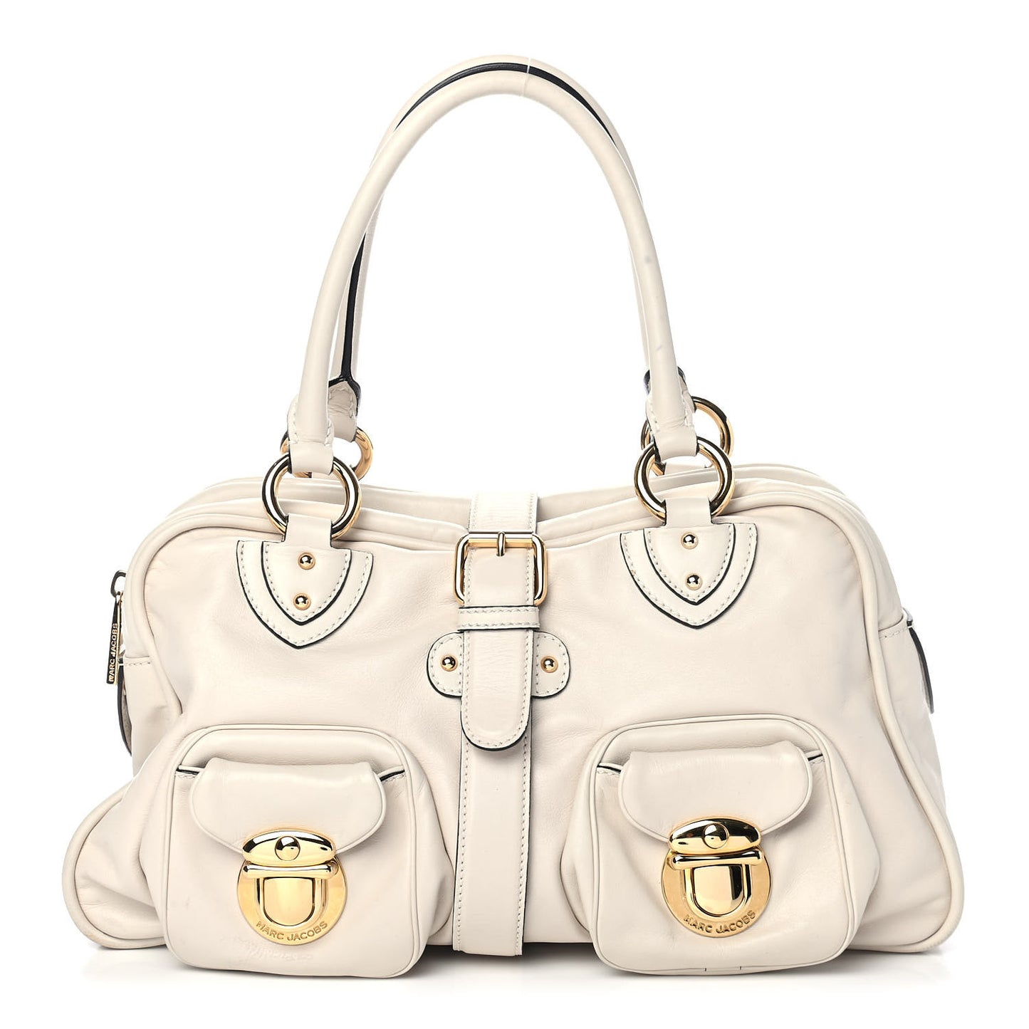 Calfskin Venetia Satchel White
