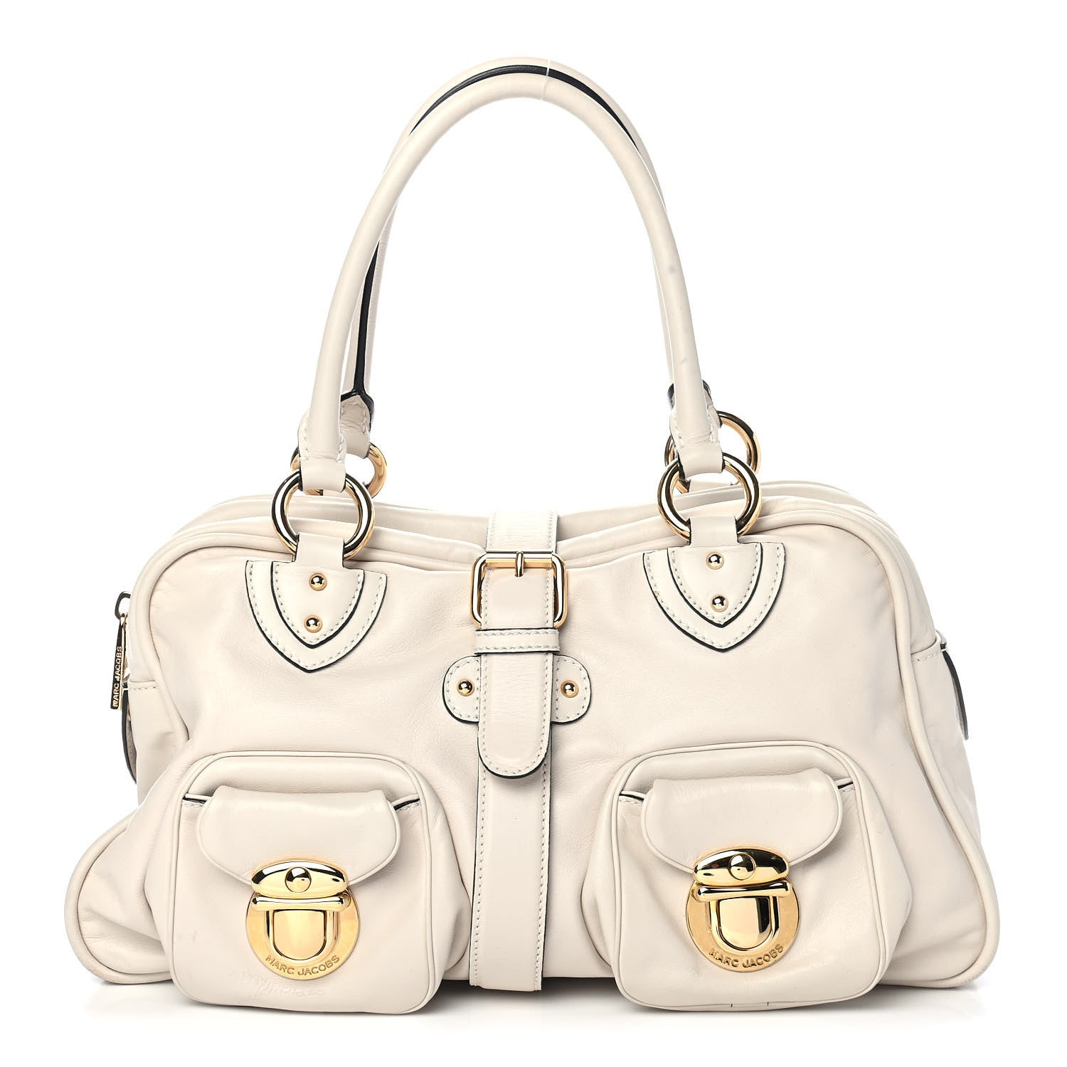 Marc Jacobs Calfskin Venetia Satchel White 1 of 5