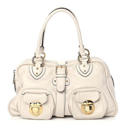 Marc Jacobs Calfskin Venetia Satchel White 1 of 5