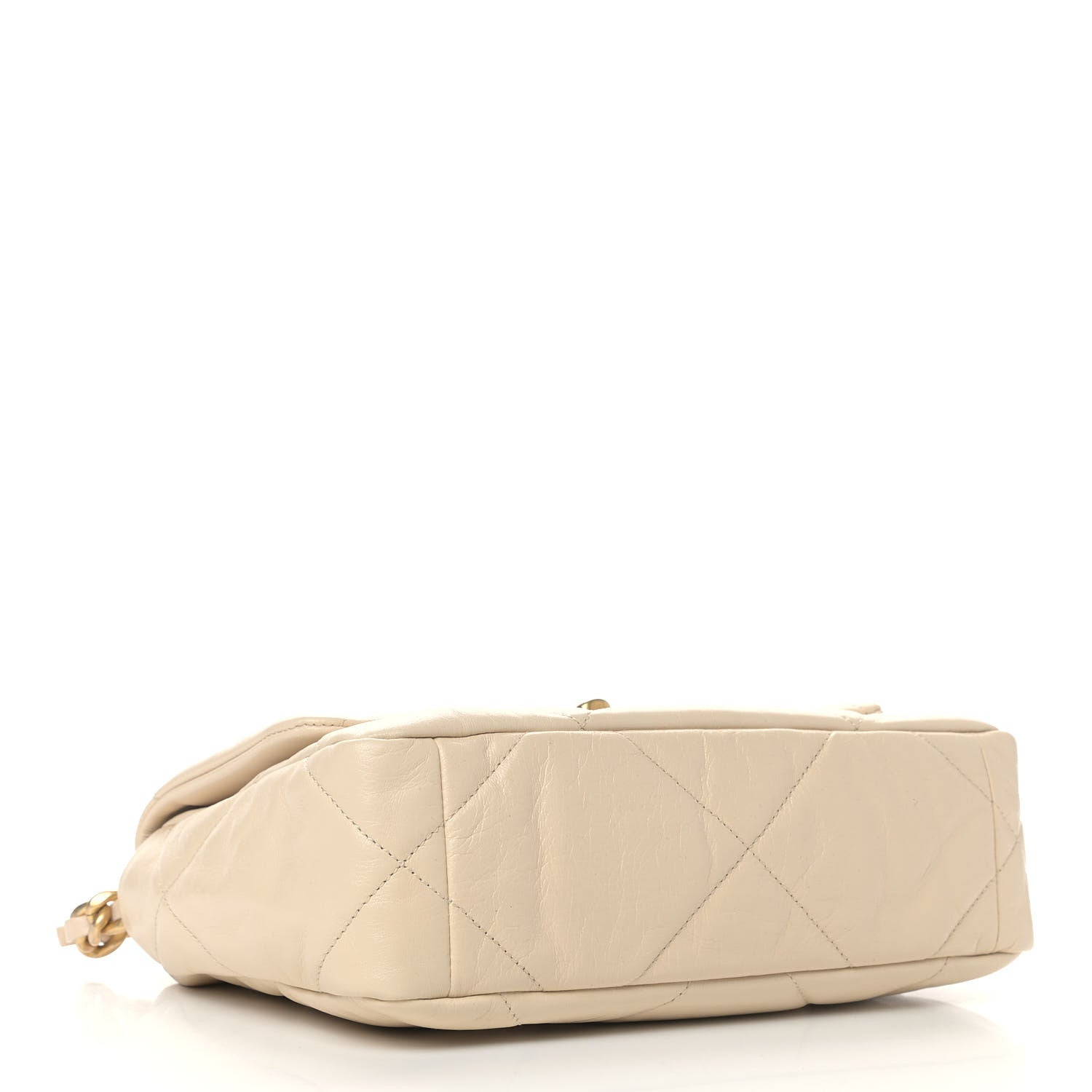 Chanel Goatskin Quilted Medium Chanel 19 Flap Beige 3 of 9