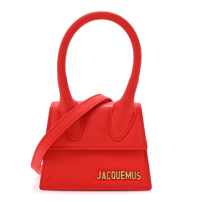 Jacquemus Rubberized Calfskin Le Chiquito Moyen Red 1 of 19