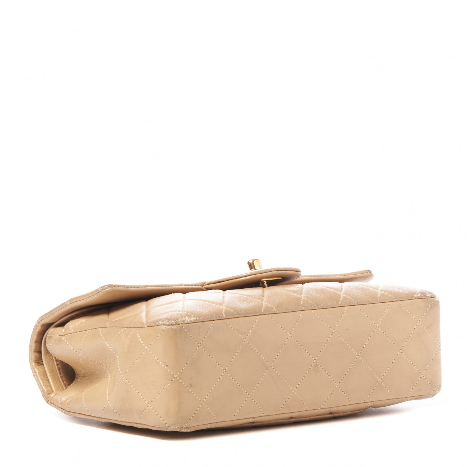 Chanel Lambskin Quilted Small Double Flap Beige 3 of 12