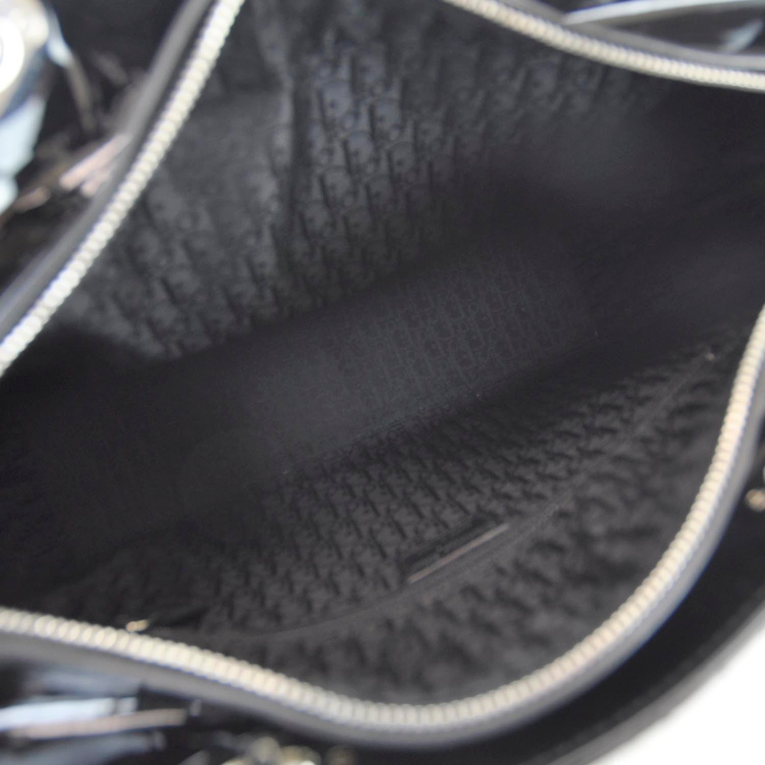 Christian Dior Patent Cannage Large Lady Dior Black 5 of 7