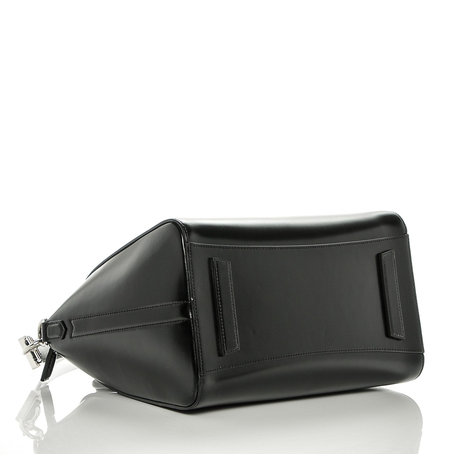 Shiny Lord Calfskin Medium Antigona Black