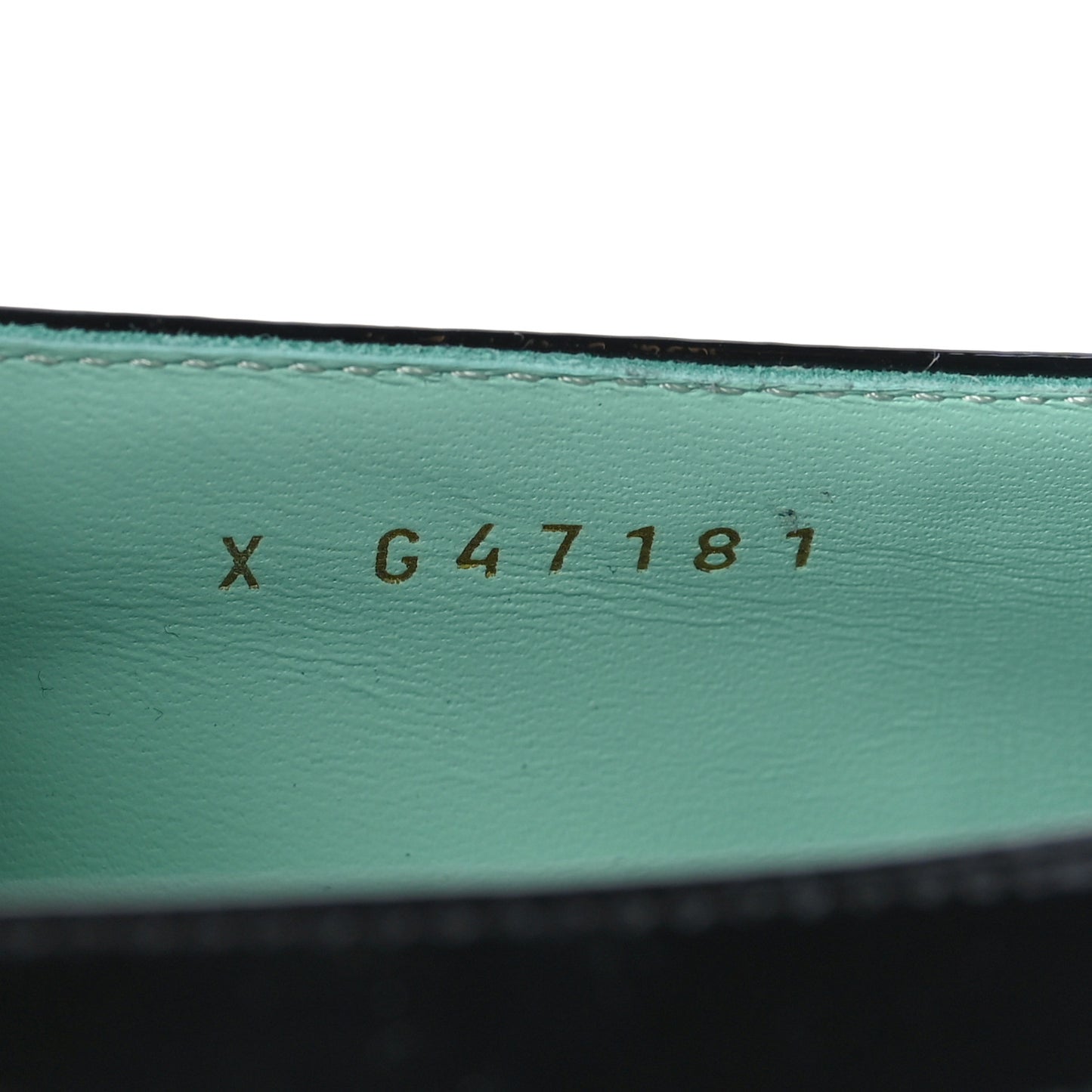 Crocodile Embossed Patent Calfskin Pumps 38 Green Black