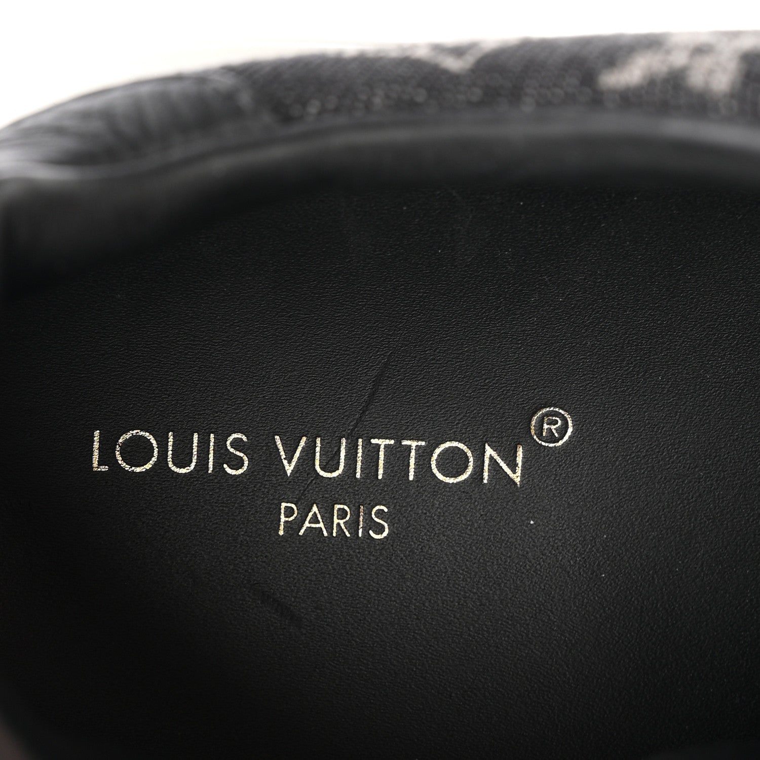 Louis Vuitton Denim Calfskin Mens Beverly Hills Sneakers 8.5 Black 8 of 9