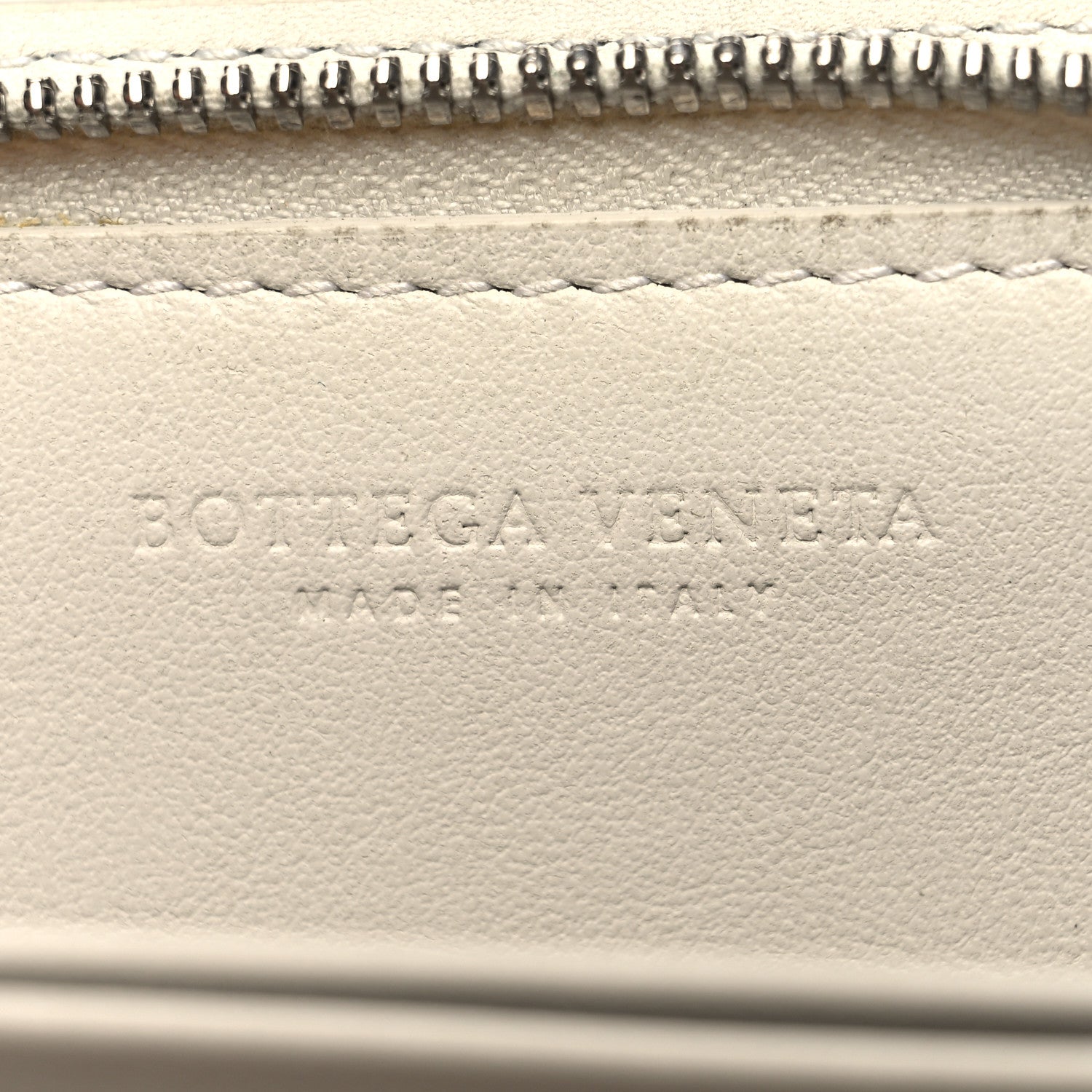 Bottega Veneta Nappa Intrecciato Zip Wallet White 6 of 11