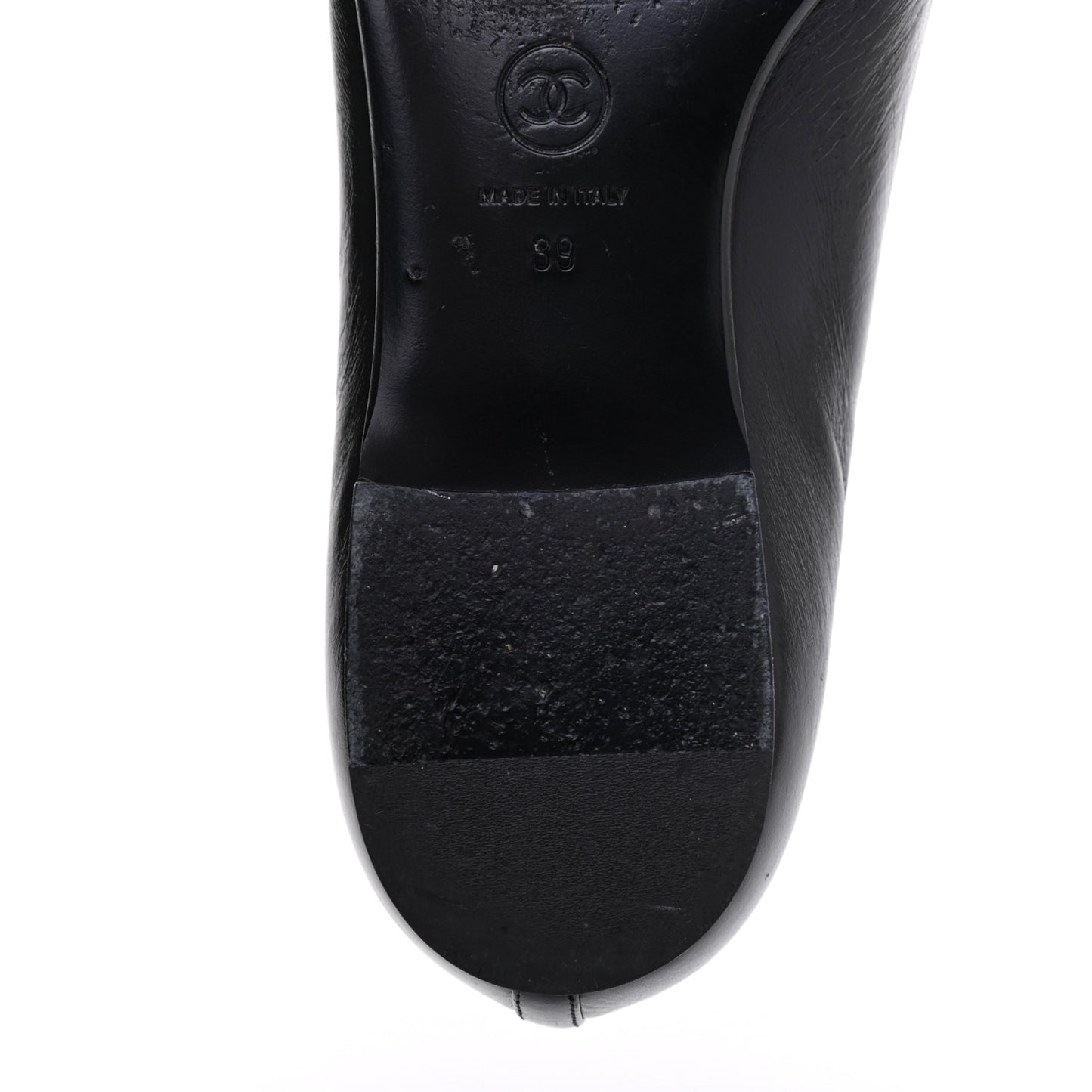 Lambskin CC Loafers 39 Black