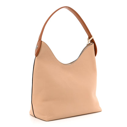 Louis Vuitton Calfskin Lockme Hobo Beige 3 of 11