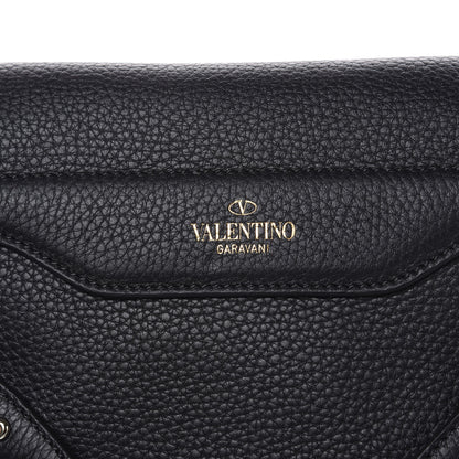 Valentino Garavani Grained Lagun Calfskin Rockstud Twiny Top Handle Bag Black 8 of 10